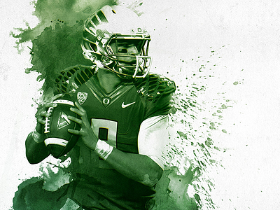 Marcus Mariota digital art football illustration marcus mariota oregon ducks photoshop retouching