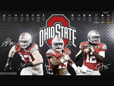the Ohio State University digital art football osu photoshop retouching the ohio state university
