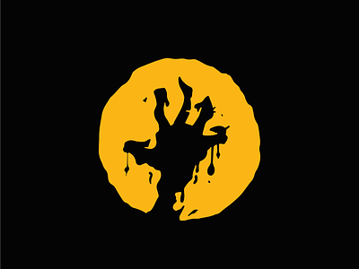 Icon design for Monsta Grip branding dead grip halloween hand icon logo monster spooky zombie