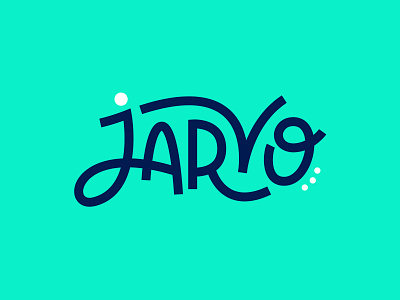 Wordmark for Jarvo brand branding design fun identity jarvo lettering logo playful turquoise typography vector wordmark