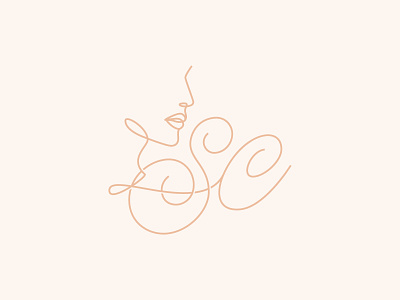 Icon for SCulpt beauty brand branding design fashion feminine identity lettering logo minimal one line sculpt typography vector