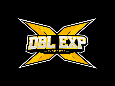 Logo for an E-Sports Facebook Page american black double esports experience extreme hazard logo sports sports logo x yellow