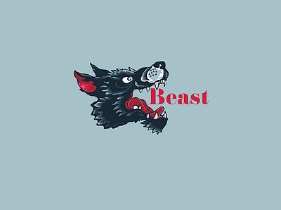 Beast beast branding illustration logo mark vector wolf