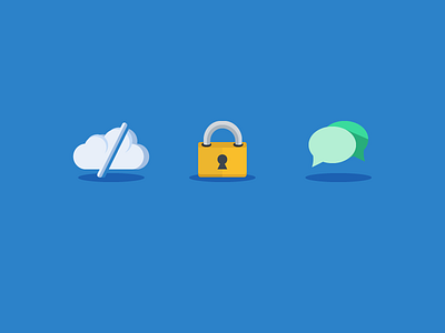 Icons for Picaboo chat cloudless security