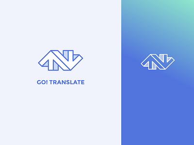 Translation App app arrow arrows branding logo mobile translate