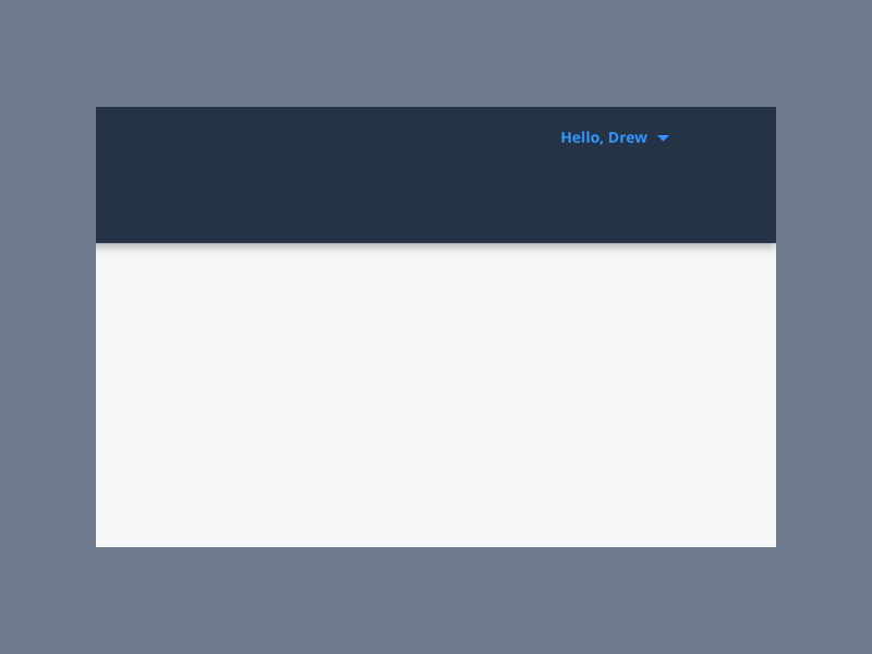 Simple Material Design Menu by Drew Wittig on Dribbble