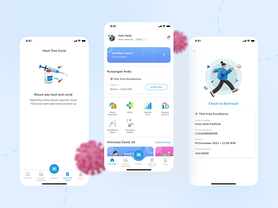 Peduli Lindungi Mobile App UI Redesign