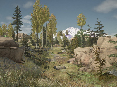 Unreal 4 Engine - Environment Study - Rocky Mountains environment artist game design rocky mountains unreal engine virtual reality