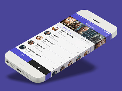 IOS App Design Concept for TV Series Passes app design apple ios pass app trendy design tv series