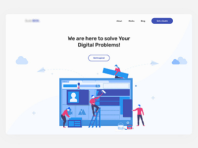 Landing Page for a Digital Studio