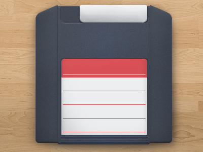 ZipDisk icon illustration obsolete office plastic rebound zipdisk