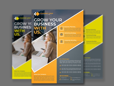 Corporate Flyer a4 a4 flyer branding corporate flyer facebook banner fl graphic design illustration