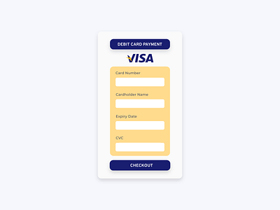 Daily UI Challenge #2 - Credit Card Checkout