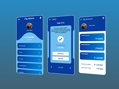 Pig-eBank app design