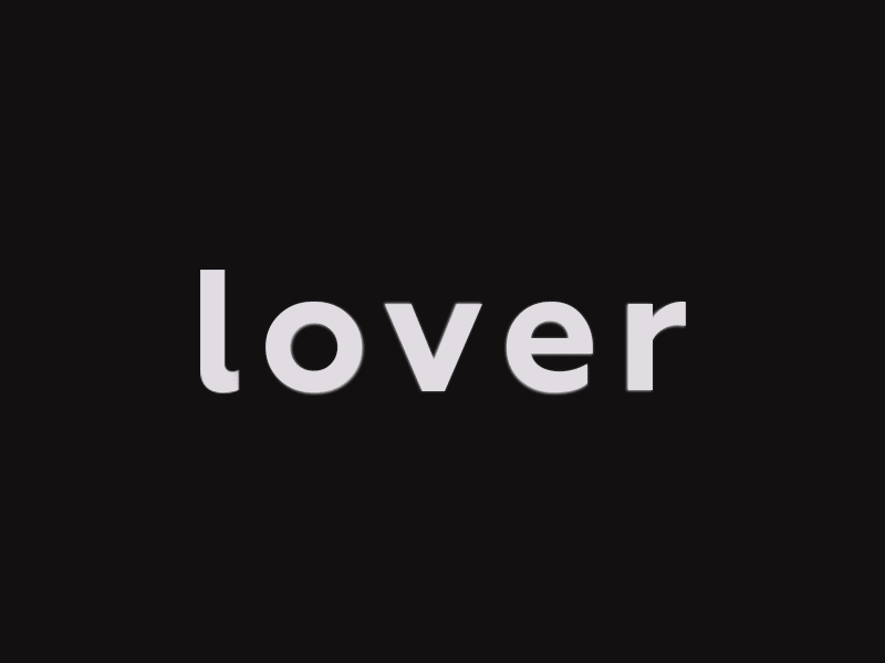 lover over by Mikhail Ivannikov on Dribbble