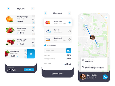 grocery app app design checkout screen grocery app home delivery home delivery app multivendor grocery app my cart screen vegetable app