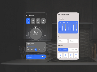 Air-Condition remote control app UI design | brizmi air condition app brizmi concept creative creativity dashboard design flat icon illustrator livingroom minimal redesign remote control ui uidesigner ux web wireframe