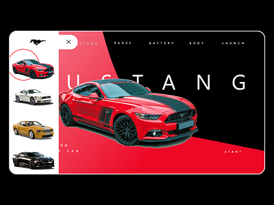 Mustang Lover | UI/UX Design & Prototype adobexd behance black white brand identity branding concept design creative illustration mustang prototype redesign typography ui uidesign unique user experience userinterface ux web