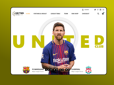 United club web | UI design