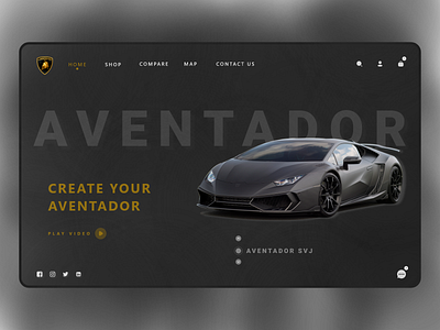 Lambogini Landing Page | UI Design adobe xd branding brizmi daily design designinspiration graphic design illustration interactiondesign landing page design logo minimal minimalist prototype uiux user experience user interface ux web website