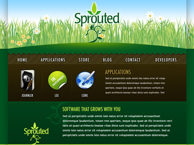 Sprouted web design