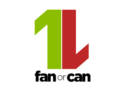 Fan or Can Logo graphic design logo