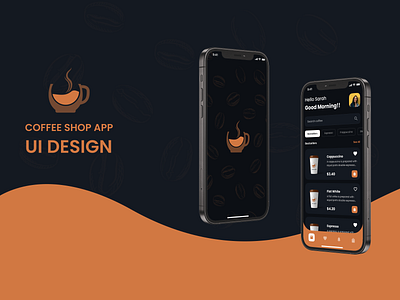 Coffee Shop App - UI DESIGN app app design case study coffee design ui ui design ux ux design