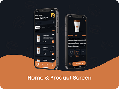 Coffee Shop App UI Design 2d app app design case study coffee coffee shop app coffee shop app concept coffee shop app ui design concept creative daily ui daily ui design design home screen mobile app mobile app design ui ui design