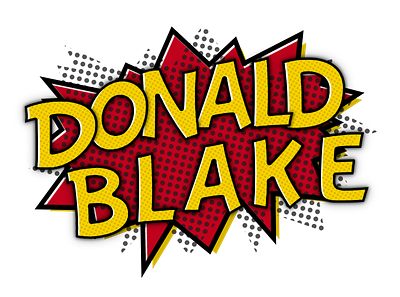 DONALD BLAKE logo art comic comics design illustrator logo logodesign popart vector