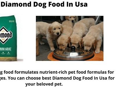 Diamond Dog Food In Usa