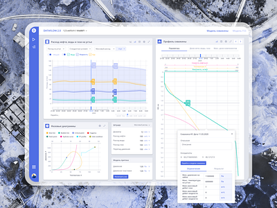 Well-drilling web application dashboard design development ui ux webapp