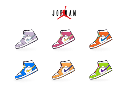 Air Jordan 1blendent/aj1配色 branding design icon illustration nike ui