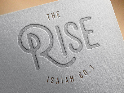 The Rise Brand Mark brand church identity logo mark ministry type typography