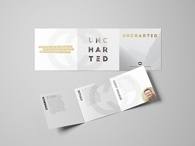 Uncharted Youth Conference Brochure font print typography