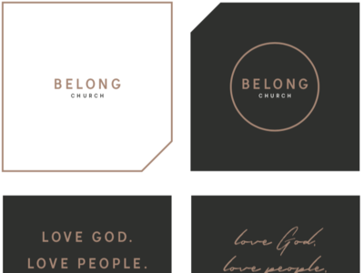 Belong Church | Brand Package brand church identity logo mark typography