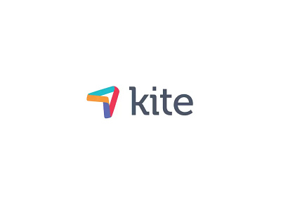 kite arrow branding colorful colors directions kite logo logo design navigation