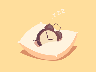 Alarm clock clock illustrator