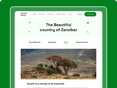 More screens from Abdullah Mwinyi's website. design minimal typography ui ux web