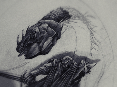 Witchking Drawing - WIP drawing illustration lord of the rings pencil traditional art