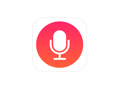 Voice icon ios7 ipad iphone ui