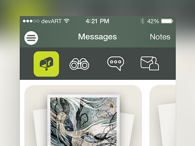 Message - DeviantAPP app deviantapp deviantart ios iphone
