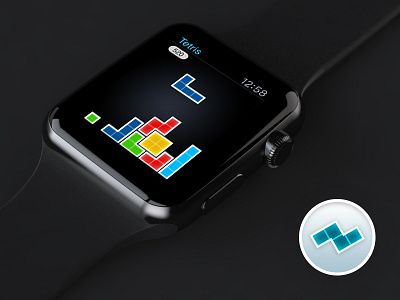Tetris for Apple Watch (concept) apple watch classic design game tetris watchos