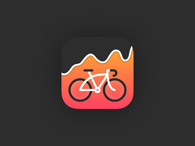 Workout Stats App app bicycle cycling design icon ios workout
