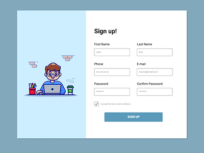 #001 Sign Up Form