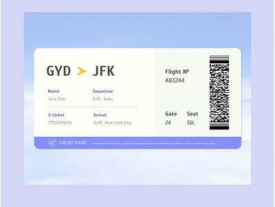 #024 Boarding pass boarding pass dailyui dailyui 024 dailyuichallenge