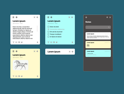 #065 Notes widget dailyui dailyui 065 dailyuichallenge notes widget