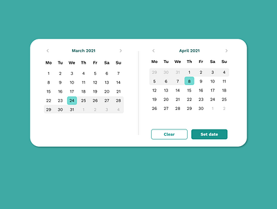 #080 Date picker dailyui dailyui 080 dailyuichallenge date picker