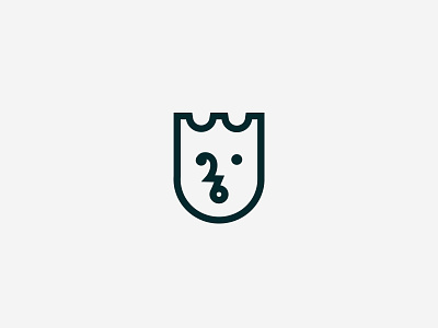 Tulip Crown / King mark brand mark crown face flower icon logotype simple symbol tulip