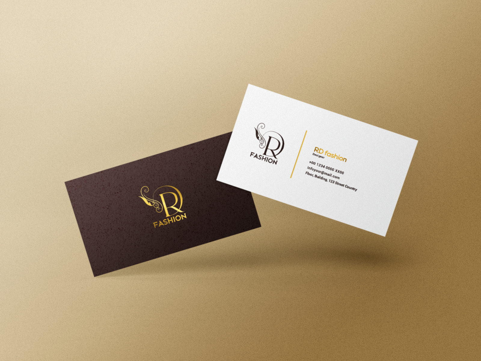 RD Fashion Business Card by Rahim Baig on Dribbble