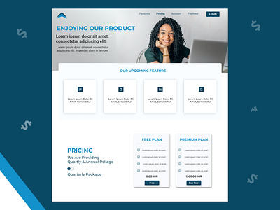 Pricing Screen account app background branding cart color design freeplan illustration login logo monthly payment plan premium pricing screen subscription ui ux webpage